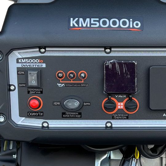 Генератор бензиновий інверторний KEMAGE KM5000io-3 з дисплеєм та додатковим підключенням генератора